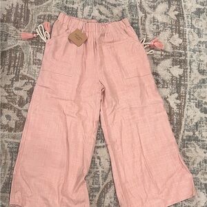 Fate Pink Capris with Tassel Accents